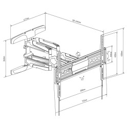 TV Halterung TM Electron 32"-65" 50 kg