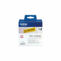 Drucker-Etiketten Brother DK22606 Gelb Schwarz Gelb/Schwarz