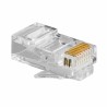 Kategorie 5 UTP RJ45 Anschluss GEMBIRD PLUG3UP6/100 100 uds Schwarz Durchsichtig 100 Stück