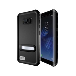 Wasserfestes Case Samsung Galaxy S8+ KSIX Aqua Case Schwarz Durchsichtig