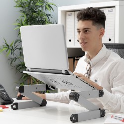 Einstellbarer Laptop-Tisch mit mehreren Positionen Omnible InnovaGoods