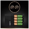 Ladegerät + Akkus DURACELL CEF14 2 x AA + 2 x AAA HR06/HR03 1300 mAh (1 Stück)