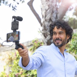 Vlogging Kit mit Licht, Mikrofon und Fernbedienung Plodni InnovaGoods 6 Stücke