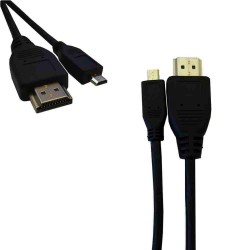 HDMI auf Mikro HDMI Verbindungskabel EDM Schwarz 1 m