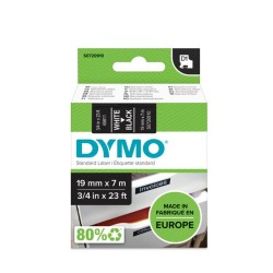 Laminiertes Klebeband zur Kennzeichnung von Maschinen Dymo D1 45811 LabelManager™ Weiß Schwarz (5 Stück)