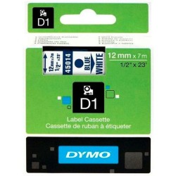 Laminiertes Klebeband zur Kennzeichnung von Maschinen Dymo D1 45014 12 mm LabelManager™ Weiß Blau Schwarz (5 Stück)