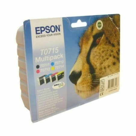 Original Tintenpatrone Epson C13T07154012 Türkis Magenta Gelb Schwarz