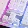 Tastatur Mars Gaming MK220 Qwerty Spanisch RGB Weiß