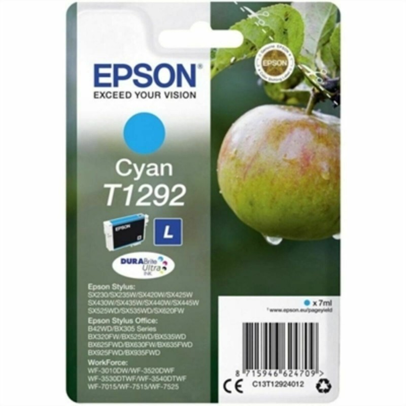 Kompatibel Tintenpatrone Epson C13T12924012 Türkis