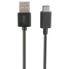 USB-C-Kabel auf USB KSIX 3 m Schwarz