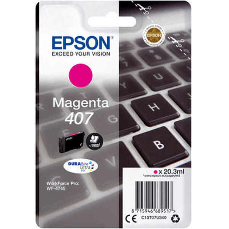 Original Tintenpatrone Epson C13T07U340 Magenta Türkis