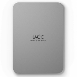 Externe Festplatte LaCie STLP5000400 Plattenspeicher 5 TB Silberfarben