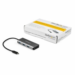 3-Port USB Hub Startech HB31C3ASDMB Silber