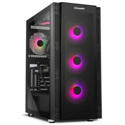 ATX Semi-Tower Gehäuse Nox Hummer Horus E-ATX Schwarz