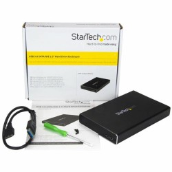 Externe Box Startech UNI251BMU33 Schwarz USB SATA Micro USB B USB 3.2