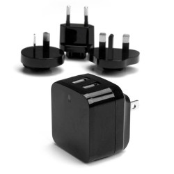 Wandladegerät Startech USB2PACBK Schwarz