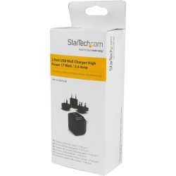 Wandladegerät Startech USB2PACBK Schwarz