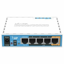 Schnittstelle Mikrotik hAP AP hAP 802.11b/g/n 2x2 5xLAN Weiß