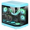 ATX Semi-Tower Gehäuse Mars Gaming MC-3T Blau Schwarz