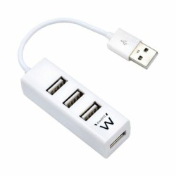 Hub USB Ewent EW1122 Weiß 3600 W