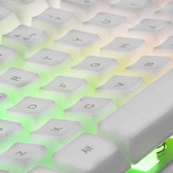 Tastatur Mars Gaming MK220 Qwerty Spanisch RGB Weiß