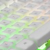 Tastatur Mars Gaming MK220 Qwerty Spanisch RGB Weiß