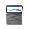 Tastatur Logitech Folio Touch Spanisch Grau Qwerty Spanisch QWERTY