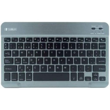 Bluetooth-Tastatur Subblim SUB-KBT-SMBL31 Grau Bunt Qwerty Spanisch QWERTY