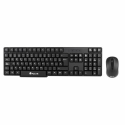 Tastatur mit Maus NGS EUPHORIA KIT Schwarz Qwerty Spanisch Wireless