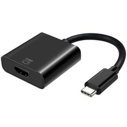 USB-C zu HDMI-Kabel Aisens Conversor USB-C a HDMI 4k@60Hz, USB-C/M-HDMI/H, Negro, 15cm 4K