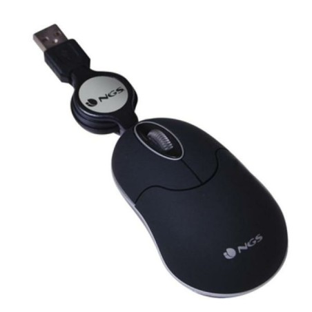 Zurückziehbare Maus NGS NGS-MOUSE-0973 1000 dpi Schwarz