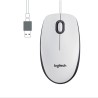 Maus mit Kabel und optischem Sensor Logitech M100 Weiß 1000 dpi