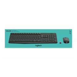 Tastatur mit Drahtloser Maus Logitech 920-007919 Schwarz