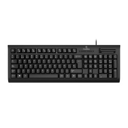 Tastatur CoolBox COO-TEC03DNI Schwarz Qwerty Spanisch