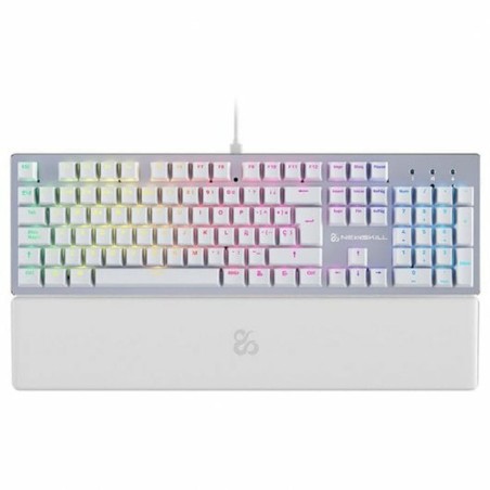 Gaming Tastatur Newskill Serike V2 Qwerty Spanisch Weiß