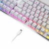 Gaming Tastatur Newskill Serike V2 Qwerty Spanisch Weiß