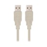 USB 2.0-Kabel NANOCABLE 10.01.0303 Beige (2 m)
