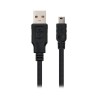 USB zu Mini USB-Kabel NANOCABLE 10.01.0401 Schwarz (1 m)