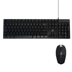 Tastatur und Gaming Maus ELBE PTR-103-G Schwarz