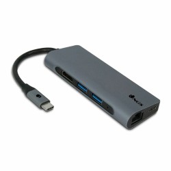 7-Port USB Hub NGS WONDER DOCK 7 HDMI USB C 4K 5 Gbps Grau
