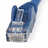 UTP starres Netzwerkkabel der Kategorie 6 Startech N6LPATCH1MBL 1 m Blau 1 m