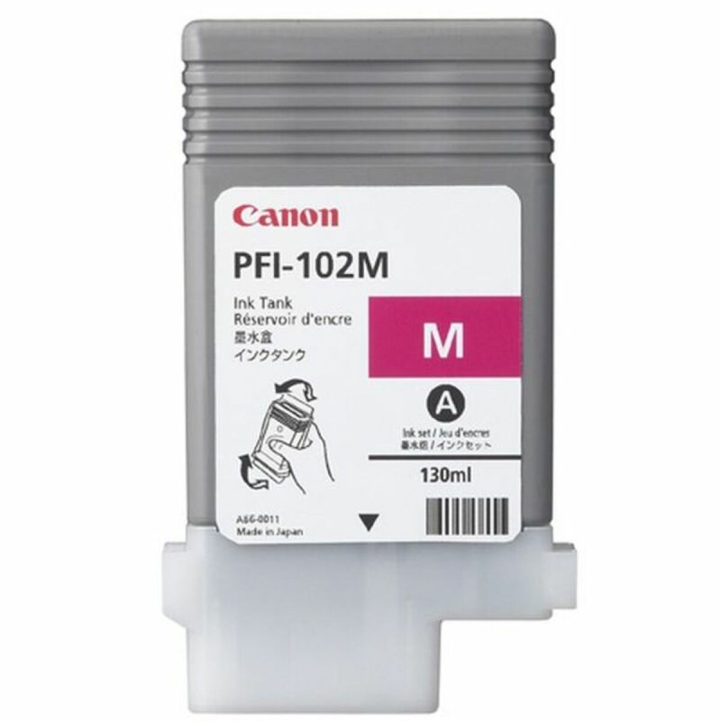 Original Tintenpatrone Canon PFI-102M Rot Magenta