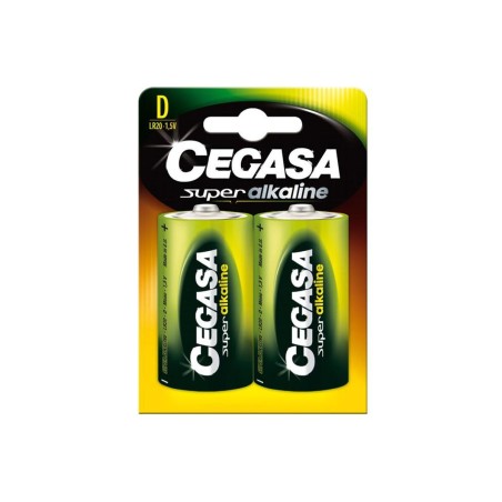 Alkali-Mangan-Batterie Cegasa Bl.LR20 D 1,5V (2 uds) (12 Stück)