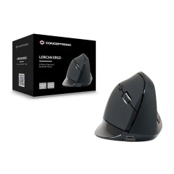 Ergonomische optische Maus Conceptronic LORCAN03B Schwarz