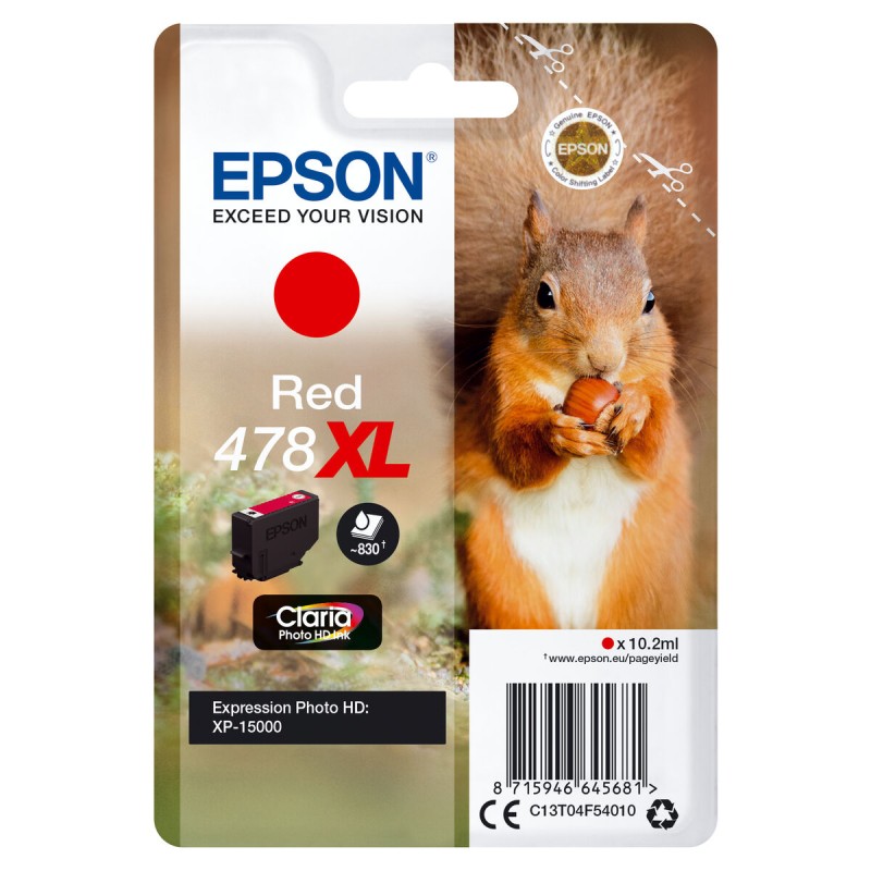 Original Tintenpatrone Epson 478XL Rot