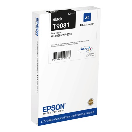 Original Tintenpatrone Epson T9081 Schwarz