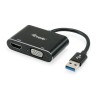 USB-zu-VGA-Adapter Equip 133386 Schwarz