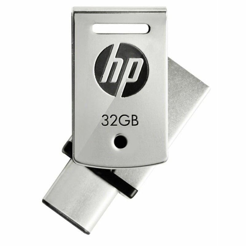 USB Pendrive HP HPFD5000M-32 Silberfarben Stahl 32 GB (1 Stück) 32GB