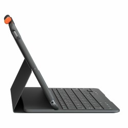 Hülle für Tablet und Tastatur Logitech 920-009478 Grau Graphit Qwerty Spanisch QWERTY