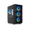 ATX Semi-Tower Gehäuse TooQ TQGCC901-B Schwarz